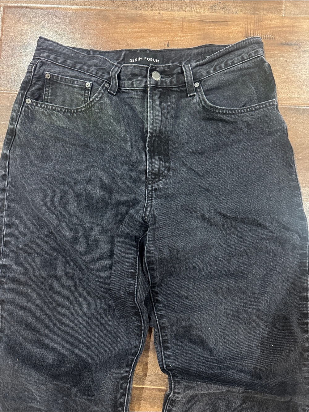 Aritzia High-Rise Black Washed Jeans